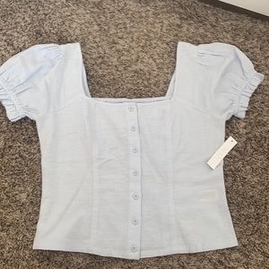 Baby blue Abound top